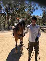 Trained as equestrian rider. Enjoy trekking in mountains around Hotham.