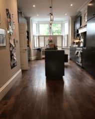 Open plan kitchen and sitting room all one space