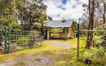 Our cottage on the volcano.