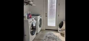 Stocked Laundry Room with natural products