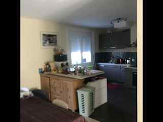 view of kitchen from dining area