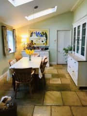 Eating area of kitchen
