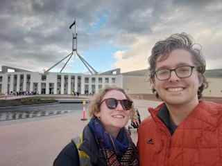 At Australia's parliament