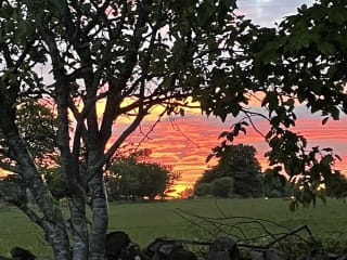 Sunset viewed from house