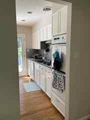Kitchen, viewed from entrance hall.