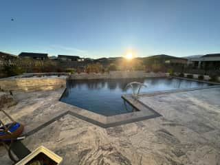 Our backyard pool