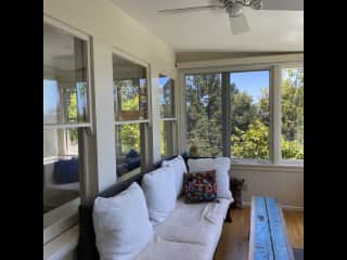 Sun porch with beautiful sunsets