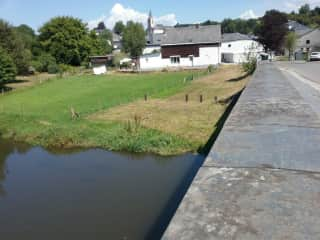 View of house from bridge