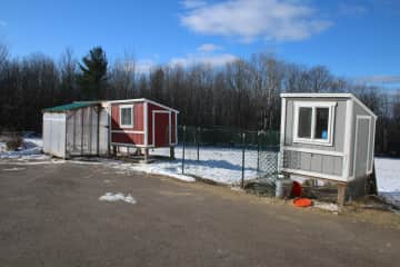 Two chicken coops - currently only using one coop.