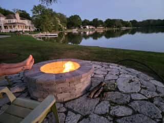 Enjoy the firepit at night