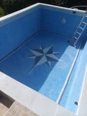 Our pool just been tiled