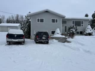 Front of the house in winter