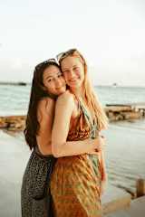 Christina & Allisun in Mexico! Funnily enough we have so many pictures of the animals, but none with the two of us + pets (at least no ones)!