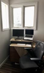 Office nook in master bedroom