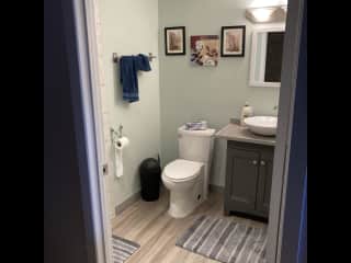Basement bathroom