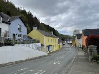 A view of Main Street in Avoca Village. There are many walking trails in the woods behind our house.