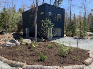Garage with loft guest suite separate from house