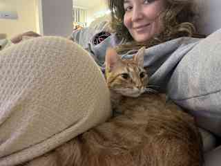 Max loves to cuddle!