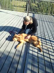 Amber believes there just aren't enough hours in a day for belly rubs!