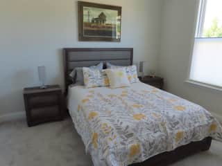 Guest Bedroom with a queen size bed.