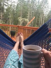 Hanging in the hammock - so peaceful!