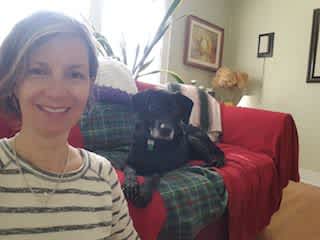 Me and Ringo, dog sitting
