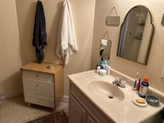 Adjacent Bathroom - storage available