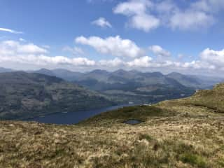 Views from the top of Ben Lomond. 4-5 hour round hike.