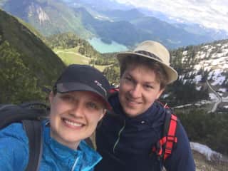 Us on one of our favorite hobbies - hiking