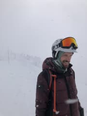 Jeremy skiing in Revelstoke