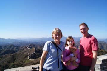 At the Great Wall in China