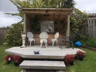 Pergola for the evening sun