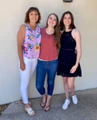 My favorite people!  My two daughters who own my heart.
