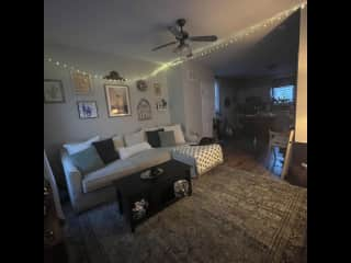 View of living room from the front door