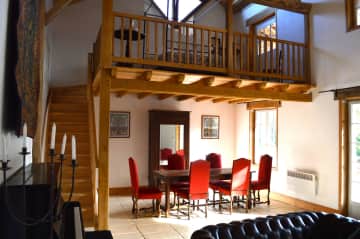 This would be your sitting room with the mezzanine bedroom.