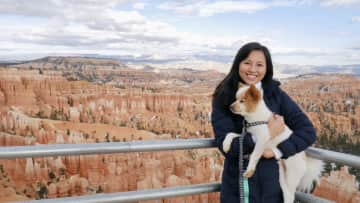 With my foster Dusty at Bryce Canyon