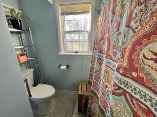 Bathroom with full shower and tub