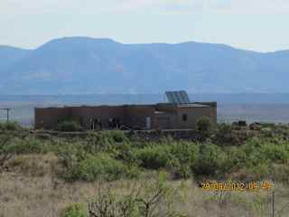 House framed by Gila Wilderness