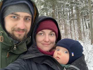 Our daughter's first winter trip.