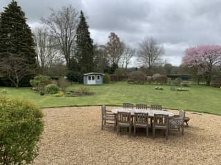 Outside dining area