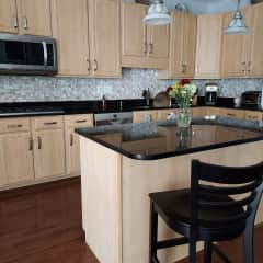 Kitchen with island