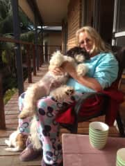 Morning hugs with Rico