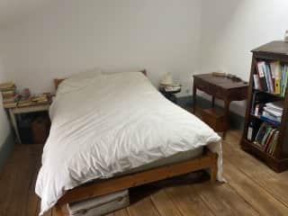 Main double bedroom.
We have plenty of spare mattresses for extra bed spaces on the floors if needed.