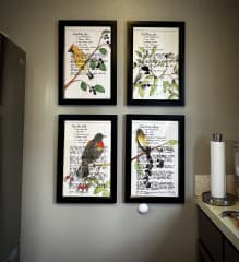 Kitchen art by local Indigenous artist Faith Price.
