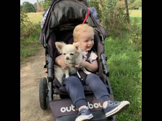 Minnow getting a lift after a long walk!