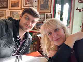 Chase (#1 son) and me Burano, Italy 2023