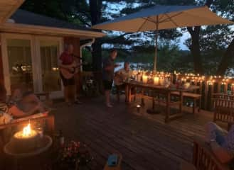 The deck at night