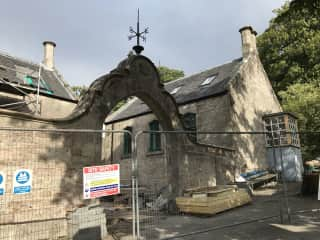 Courtyard entrance and St Catherine Cottage