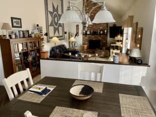 Kitchen looking into Family Room