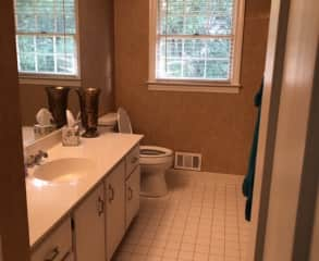 Upstairs guest bathroom